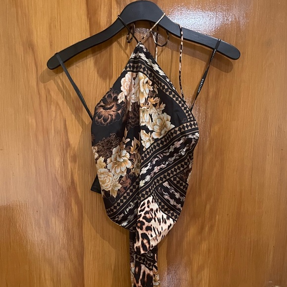 MARCIANO Dex scarf top XS printed satin - Picture 5 of 5